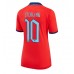 Engeland Raheem Sterling #10 Voetbalkleding Uitshirt Dames WK 2022 Korte Mouwen